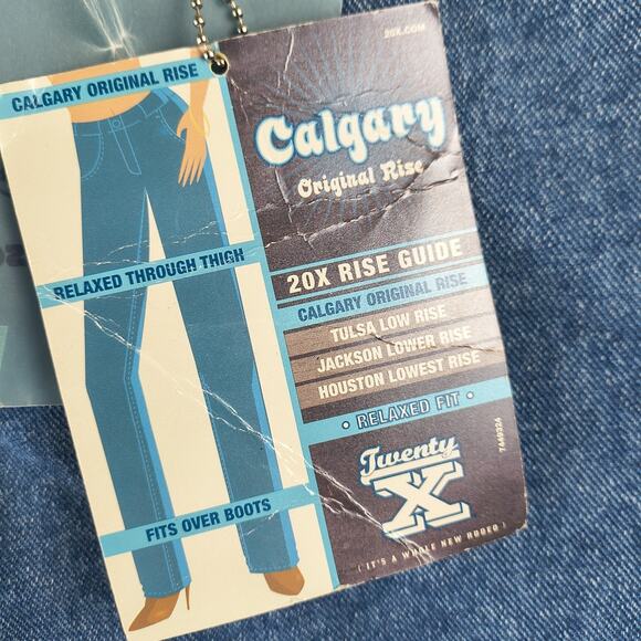 VINTAGE Wrangler Calgary Twenty X Jeans Women’s Size 5/6 X 34 Relaxed NWT - Picture 5 of 14